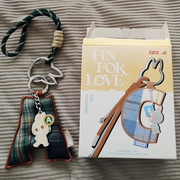 Pin for Love The Monsters Letter Keychain A - Picture 2 of 2